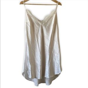 Victoria’s Secret White Satin Slip Dress Size Large